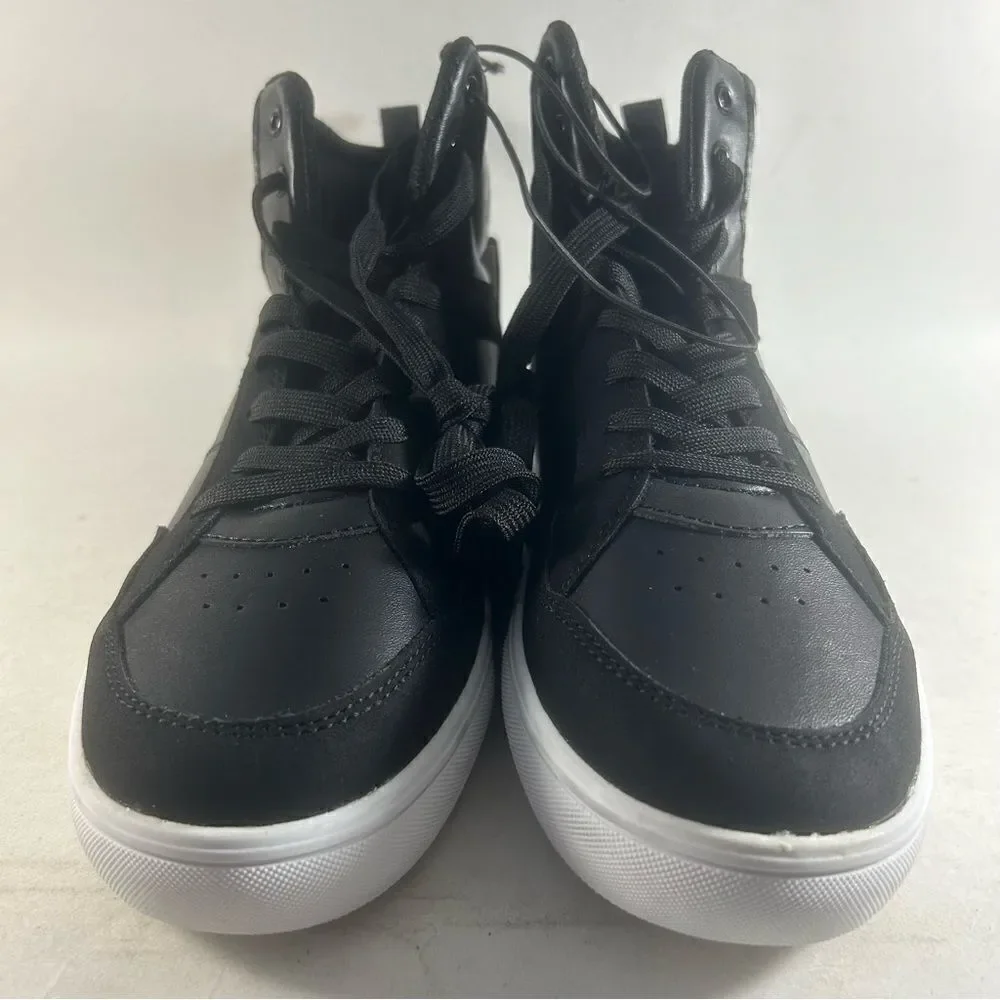 Hurley High Top Shoes Lace Up Sneakers Black Size 7.5 M